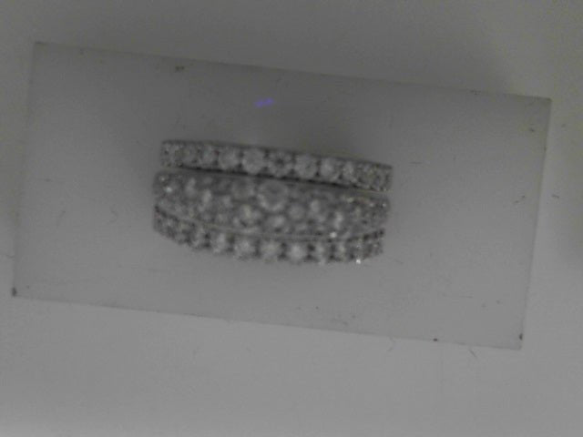 Vardy's Collection Hearts On Fire Cut Diamond Triple Row Fashion Ring in 18K White Gold (1.76ctw)