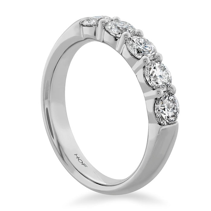Vardy's Collection Hearts on Fire Cut G/H VS2 5 Stone Anniversary Band in 18K White Gold (1.06ctw)