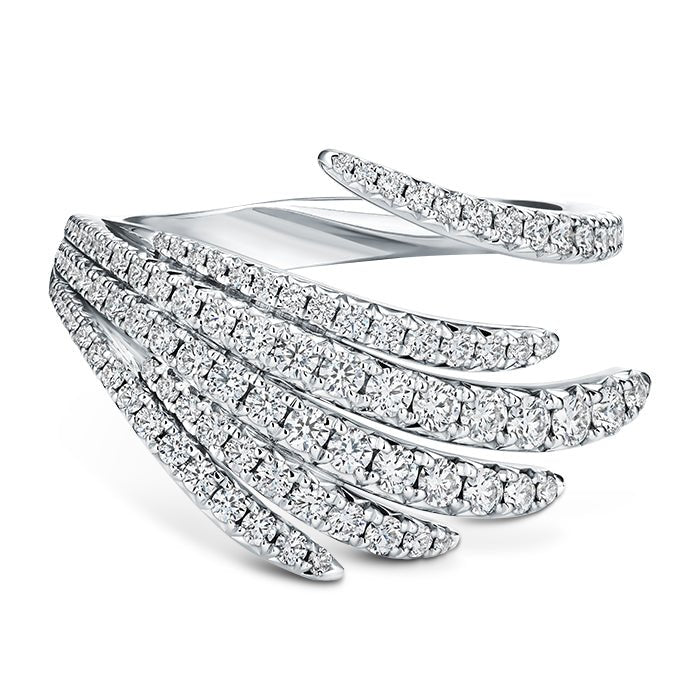 Vardy's Collection Hearts On Fire Cut G/H Vs2 Diamond Cocktail Ring in 18K White Gold (0.95ctw)