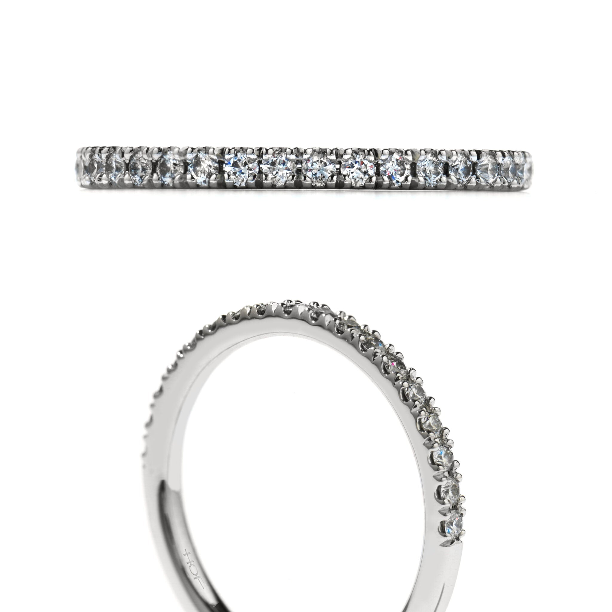Vardy's Collection Hearts On Fire Cut G/H Vs2 Diamond Half Anniversary Band in Platinum (0.29ctw)