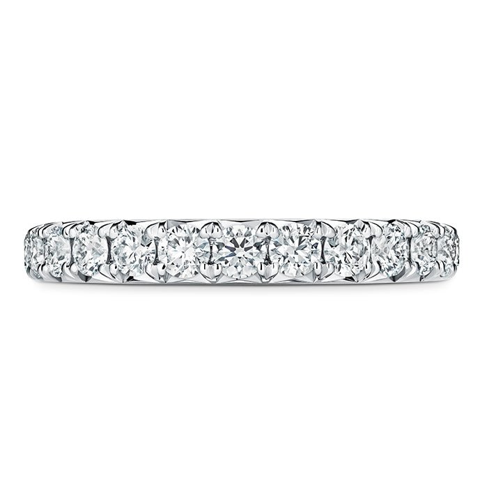 Vardy's Collection Hearts On Fire Cut G/H Vs2 Diamond Platinum 3/4 Wedding Band in Platinum (1.03ct)