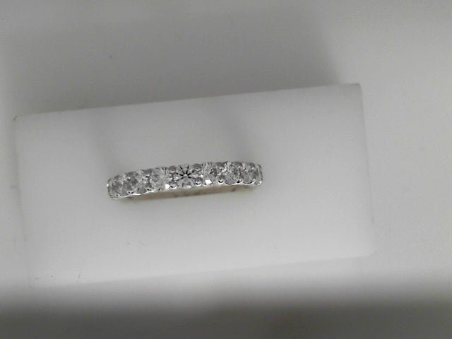 Vardy's Collection Hearts On Fire Cut G/H Vs2 Diamond Three Quarters Wedding Band in 18K White Gold (1.04ctw)