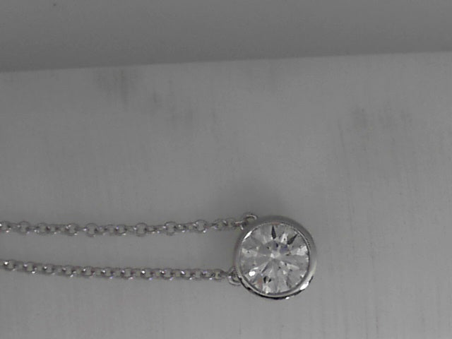 Vardy's Collection Hearts On Fire Cut H VVS1 Diamond Bezel Pendant in 18K White Gold (0.73ct)