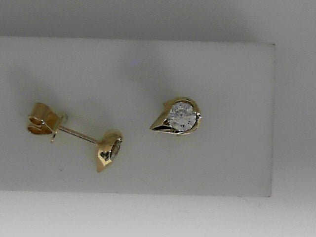 Vardy's Collection Hearts on Fire Droplet Stud Earrings in 18K Yellow Gold (0.68ct)