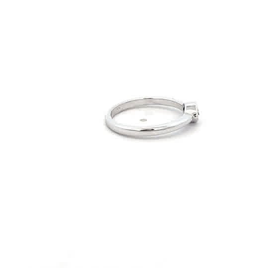 Vardy's Collection Marquise Bezel Set Ring in 14K White Gold (0.31ct)