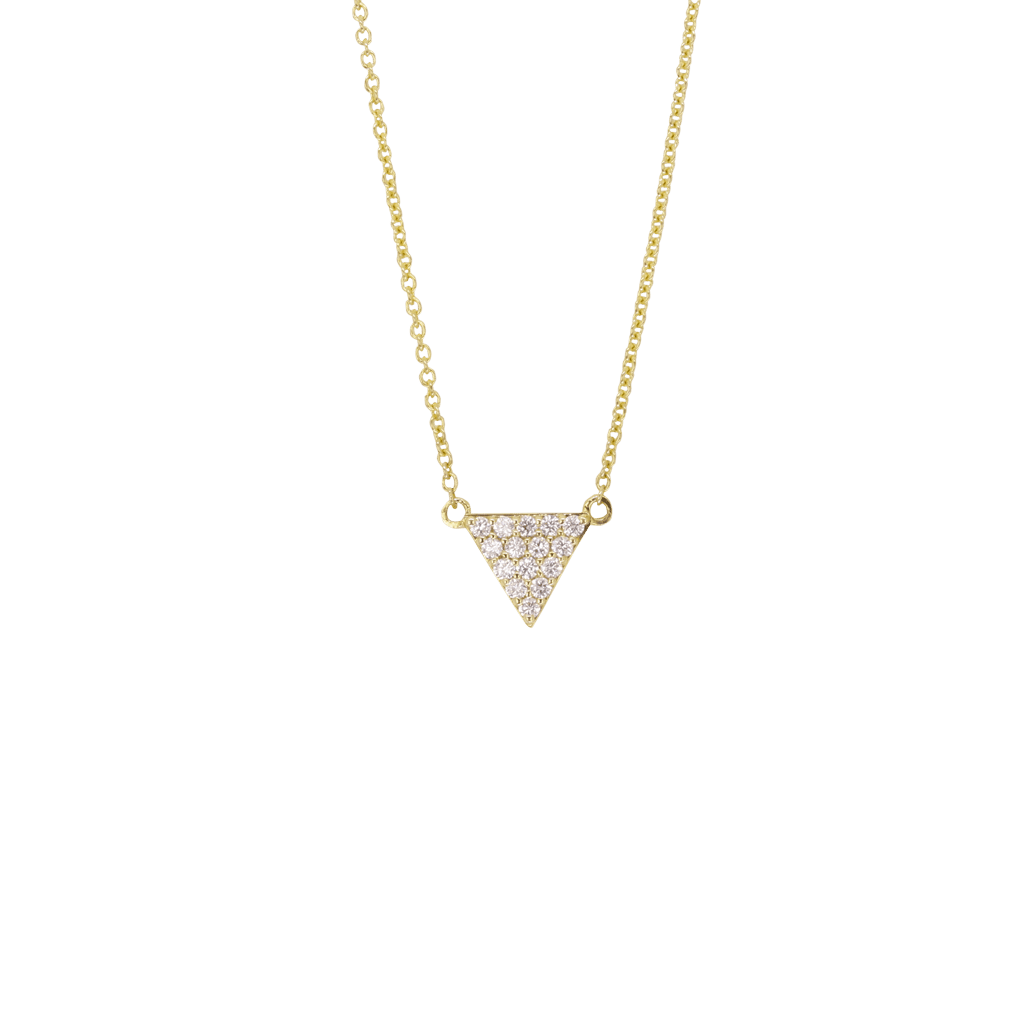 Vardy's Collection Open Link Pendant with Round Diamond Accents in 14K Yellow Gold (0.15ct)
