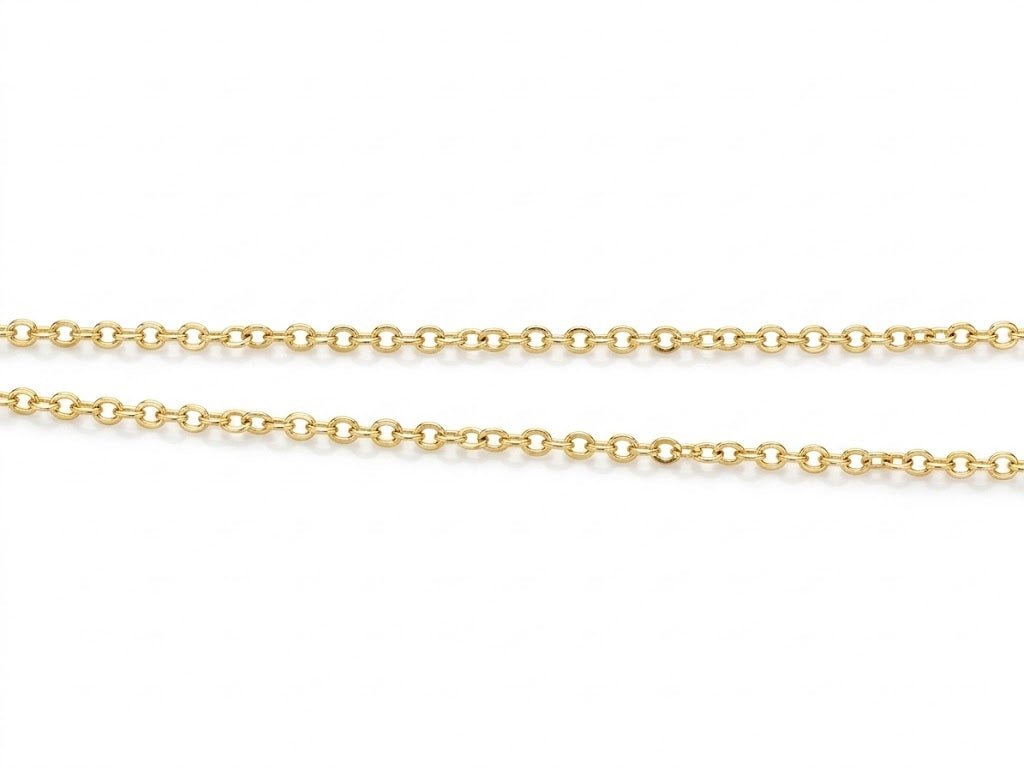 Vardy's Collection Open Link Unisex Chain in 14K Yellow Gold