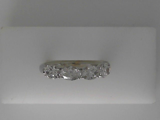 Vardy's Collection Oval Diamond U Set Wedding Band in 18K White Gold (2.00ctw)