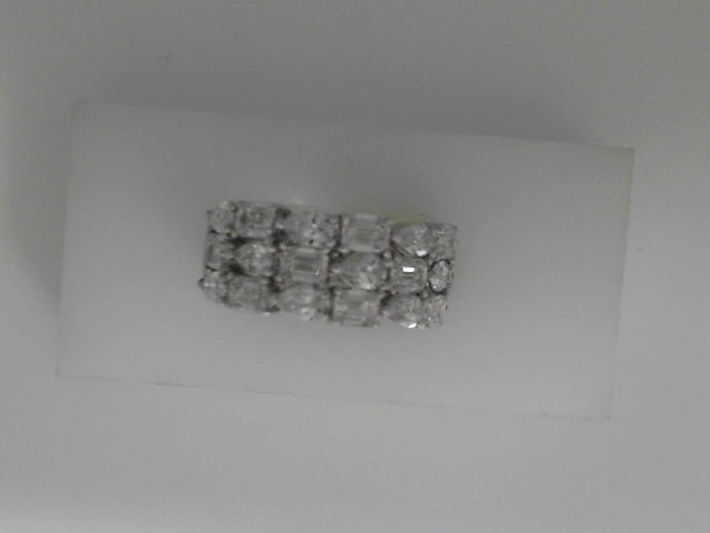 Vardy's Collection Pear and Emerald Cut Diamond Cluster Fashion Ring in 18K White Gold (3.25ct)