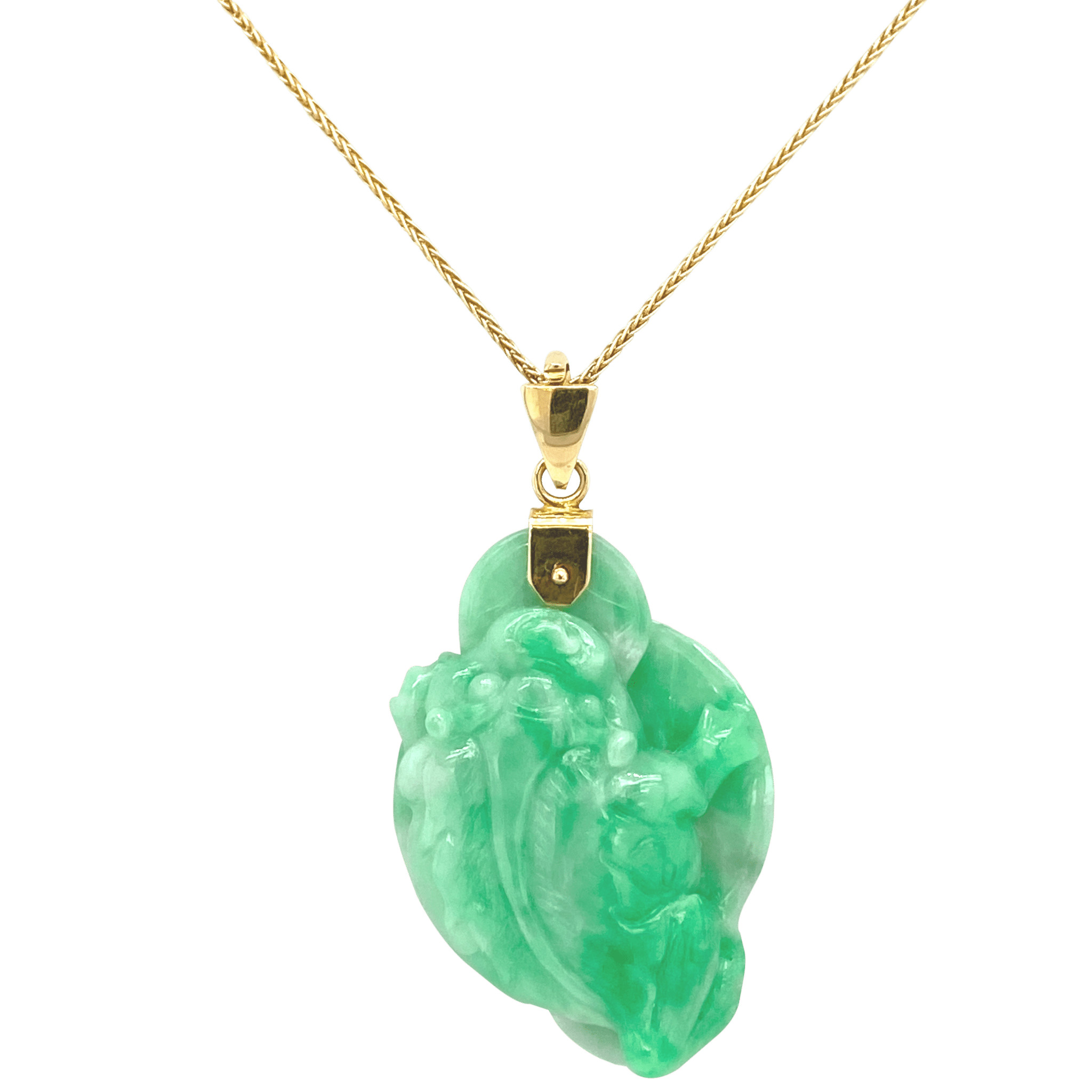 Vardy's Collection Pennant Necklace in 14K Yellow Gold