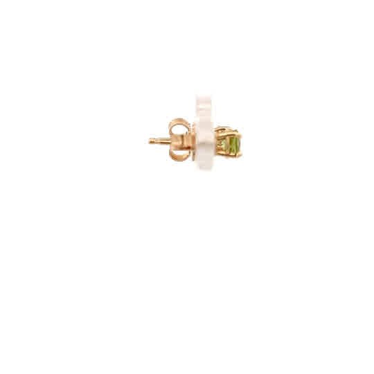 Vardy's Collection Peridot Stud Earrings in 14K Yellow Gold