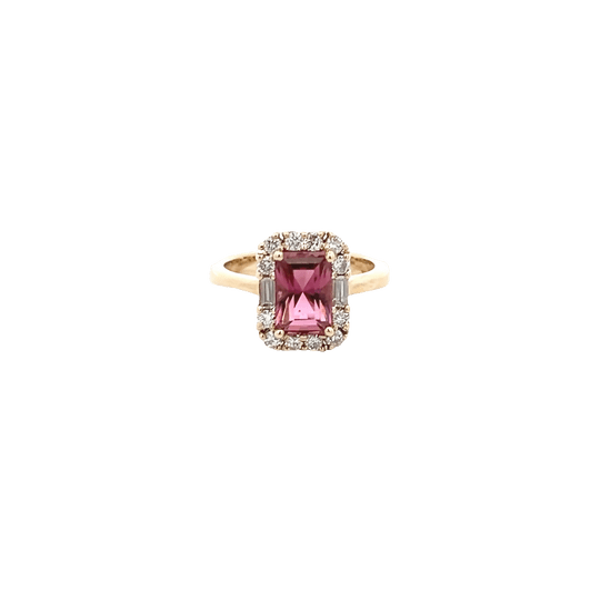 Vardy's Collection Pink Tourmaline Fashion Ring in 14K Yellow Gold (2.3ct)