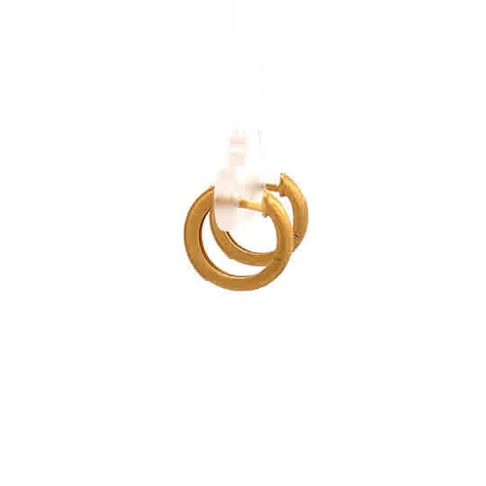 Vardy's Collection Polished Small Hoop Earrings in 14K Yellow Gold (0.11ct)