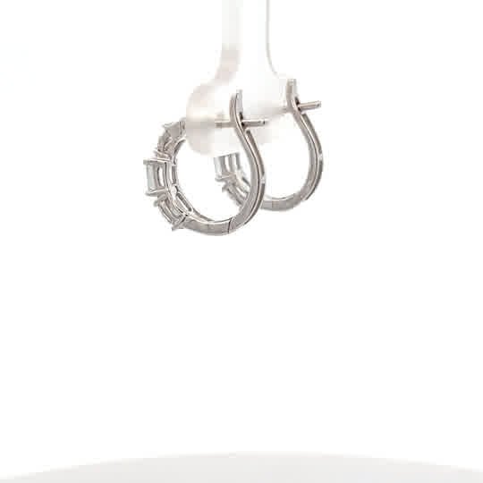 Vardy's Collection Polished Small Hoop Earrings in 18K Yellow Gold (0.99ct)