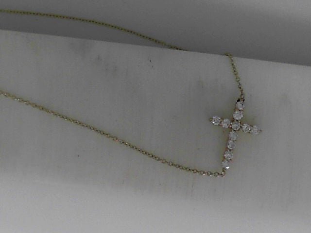 Vardy's Collection Rabbit Ear Pendant with Round Diamond in 14K Yellow Gold (0.19ct)