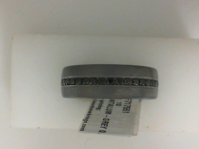 Vardy's Collection Round Black Diamond Ring in 14K White Gold (0.40ctw)