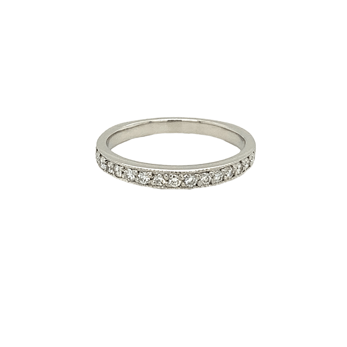 Vardy's Collection Round Diamond 8mm Contemporary Wedding Band in Platinum (0.54ctw)