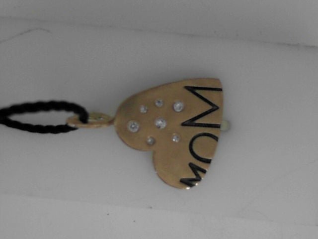 Vardy's Collection Round Diamond Brushed Charm Bracelet in 14K Yellow Gold