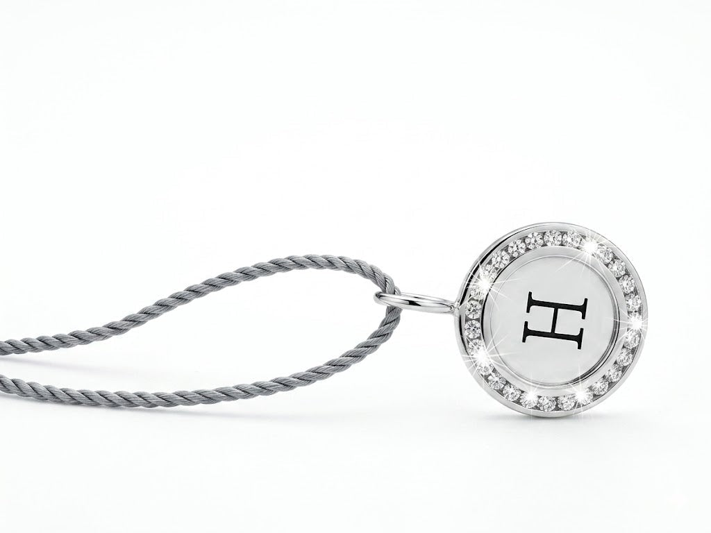 Vardy's Collection Round Diamond Charm Bracelet in 14K White Gold