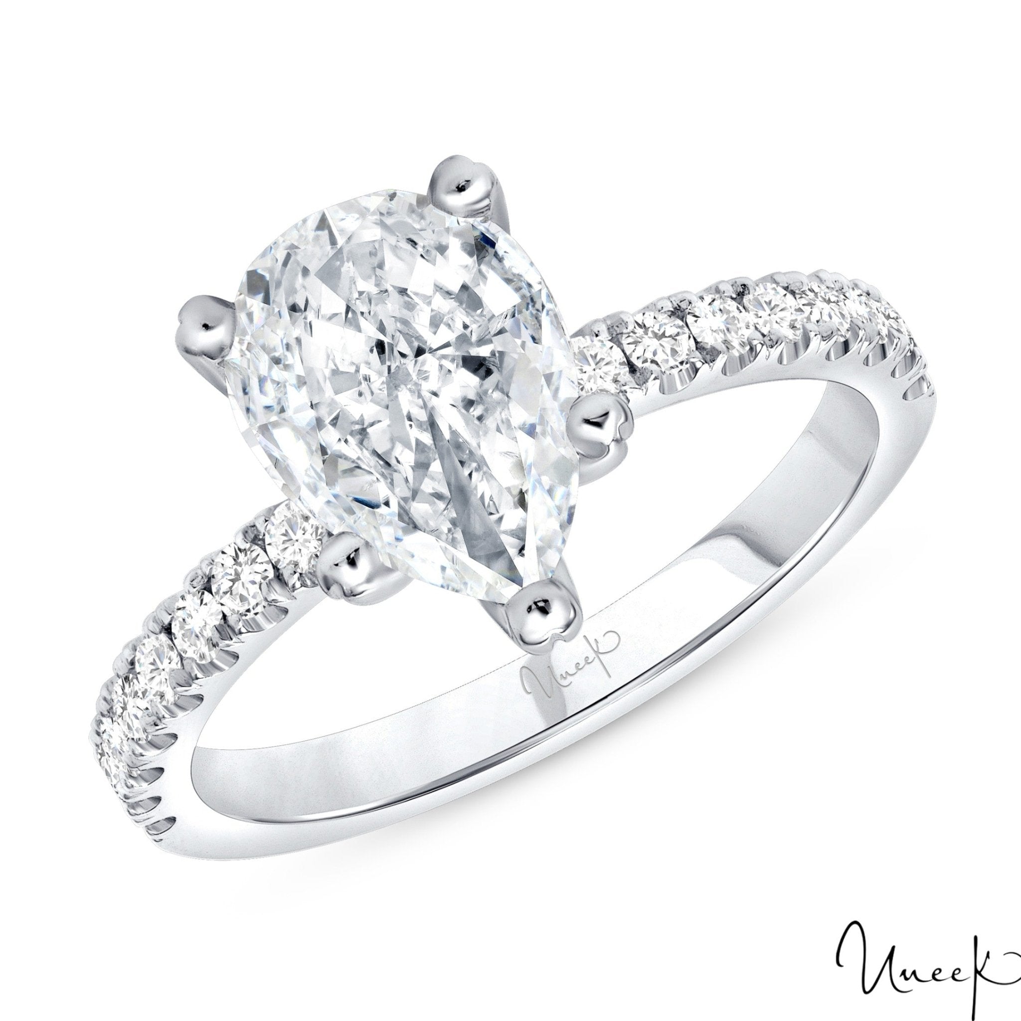 Vardy's Collection Round Diamond Contemporary Semi - Mount Engagement Ring in Yellow Sterling Silver (0.33ct)