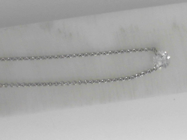 Vardy's Collection Round Diamond Free Form Pendant Necklace in 14K White Gold (0.55ct)