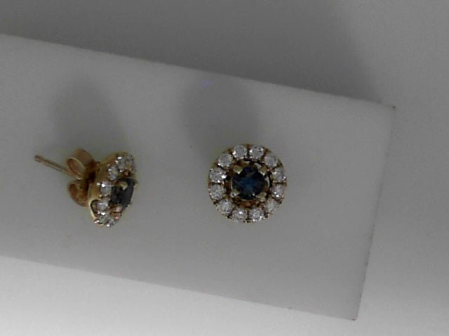 Vardy's Collection Round Diamond Halo Setting Jackets in 18K Yellow Gold (0.44ctw)