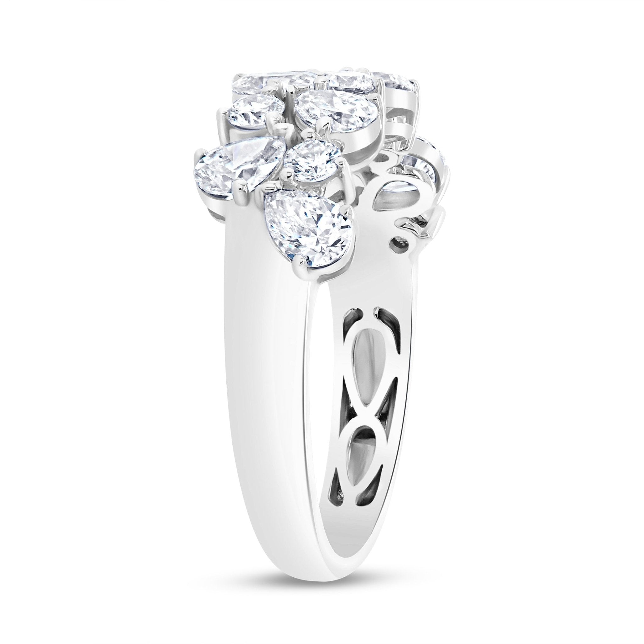Vardy's Collection Round Diamond Prong Fashion Ring in 18K White Gold (1.49ct)