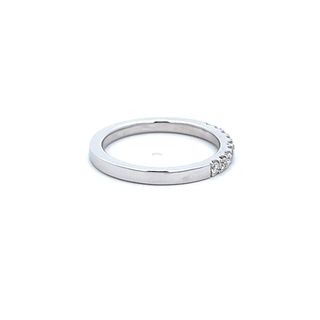 Vardy's Collection Round Diamond Prong Set Wedding Band in 14K White Gold (0.21ct)