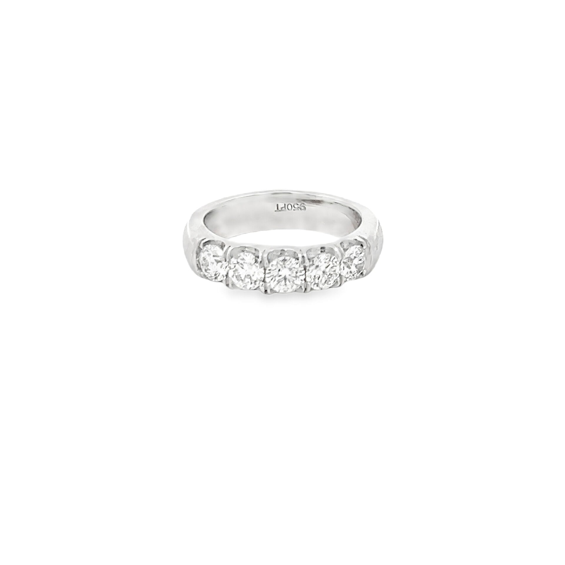 Vardy's Collection Round Diamond Wedding Band in 14K White Gold (1.17ctw)