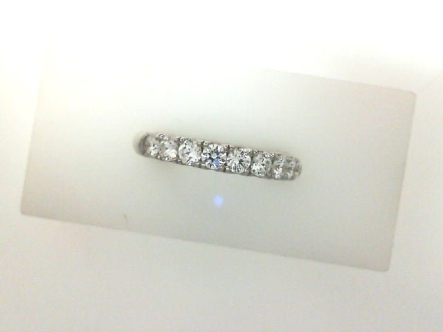 Vardy's Collection Round F/G VS2 Diamond 6.5mm U - Set Platinum Wedding Band (0.63ctw)