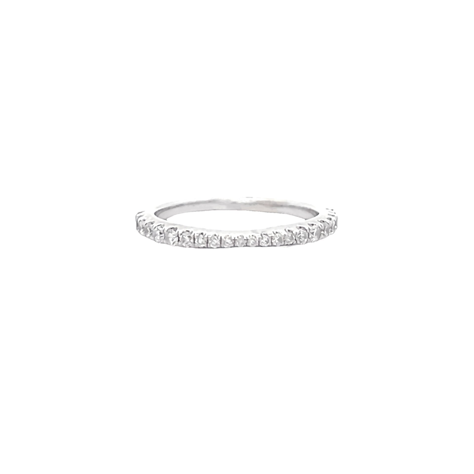Vardy's Collection Round G VS2 Diamond 4mm Women's Band in 14K White Gold (0.41tcw)
