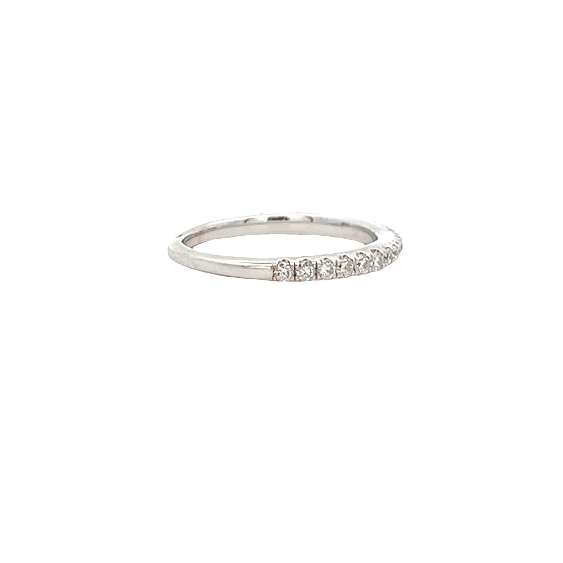 Vardy's Collection Round G VS2 Diamond 4mm Women's Band in 14K White Gold (0.41tcw)