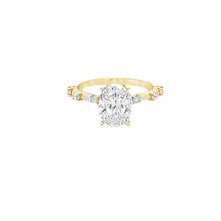 Vardy's Collection Round G/H VS2 Diamond Semi - Mount Engagement Ring in 14K Yellow Gold (0.22ctw)