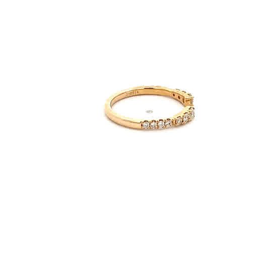 Vardy's Collection Round Natural Diamond 0.36ct Wedding Band in 18K Yellow Gold