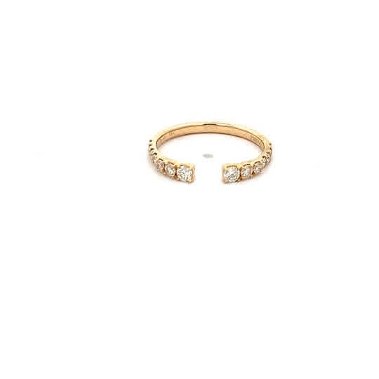 Vardy's Collection Round Natural Diamond 0.36ct Wedding Band in 18K Yellow Gold