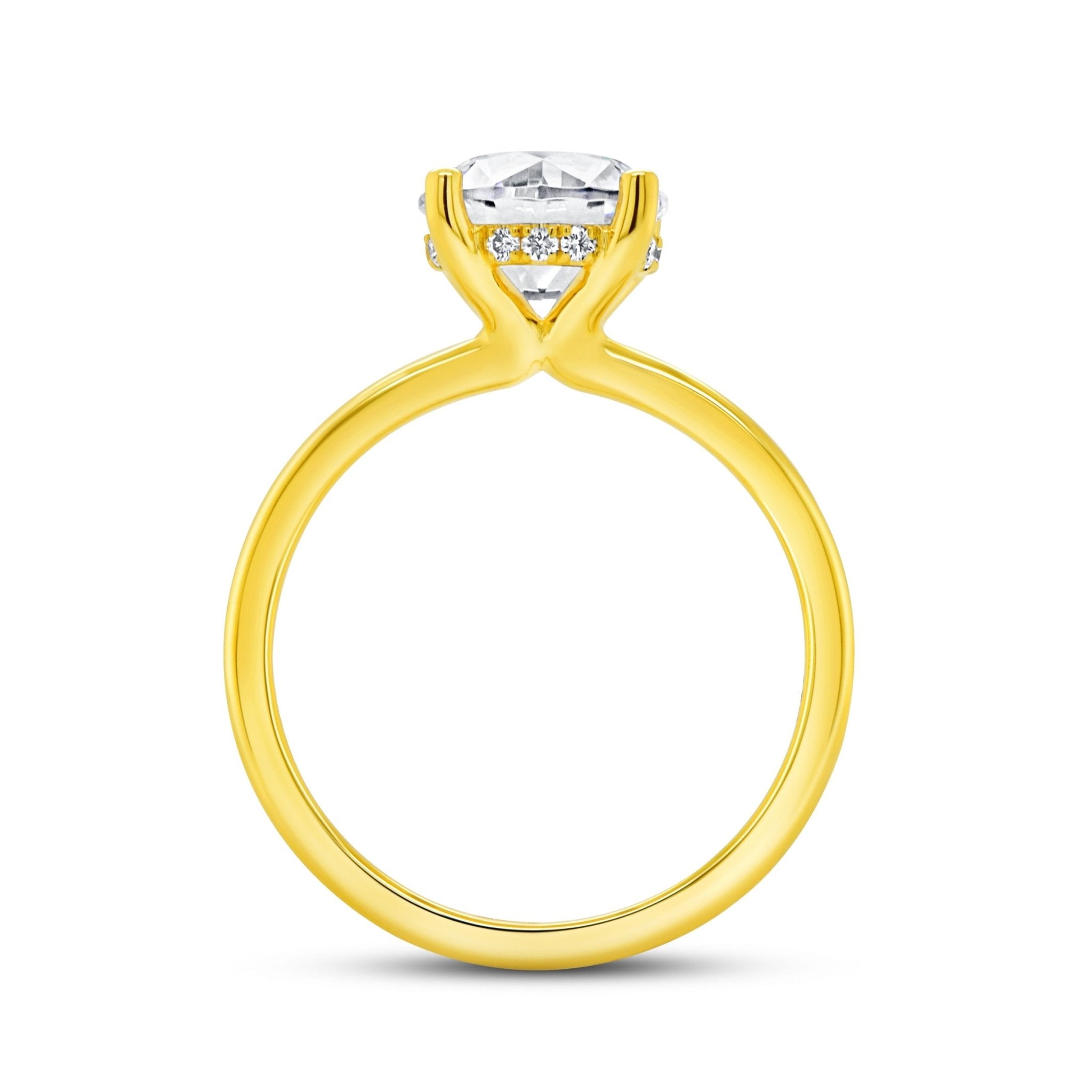 Vardy's Collection Solitaire Engagement Ring in 18K Yellow Gold (0.07ct)