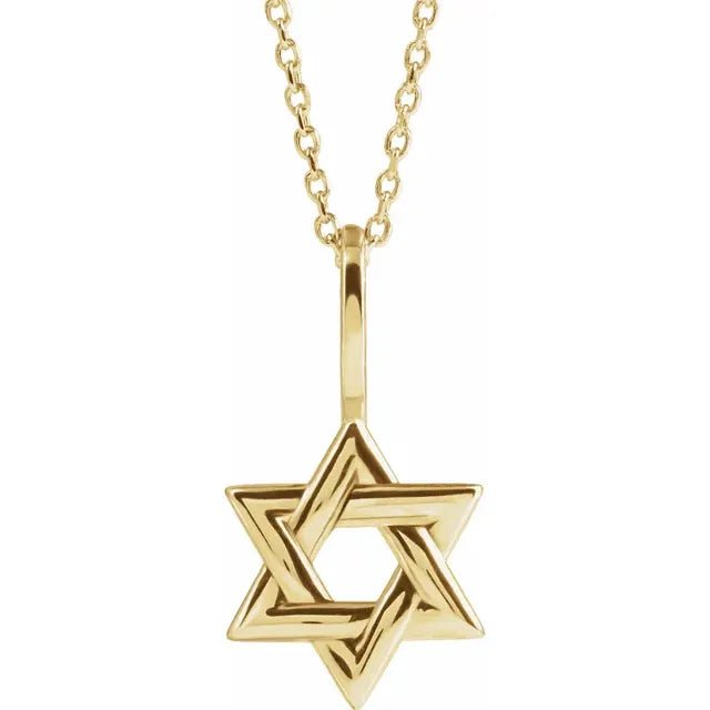 Vardy's Collection Star Of David Charm Bracelet in 14K Yellow Gold