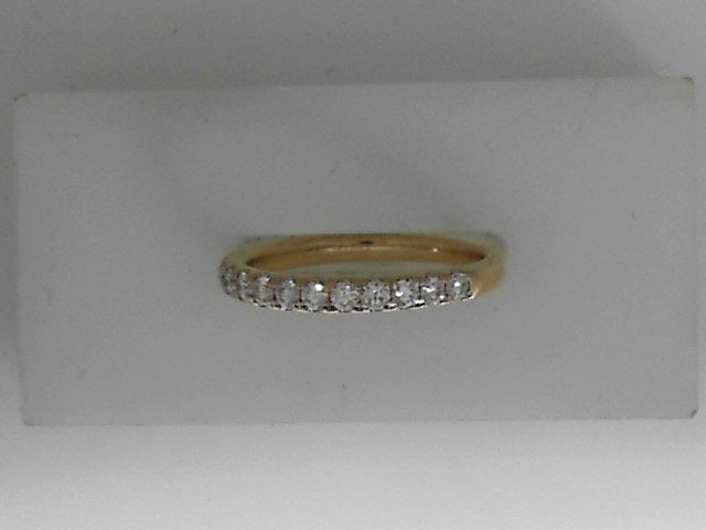 Vardy's Collection Three Quarters 3/4 0.5ct Round Diamond Wedding Band in 14K Yellow Gold