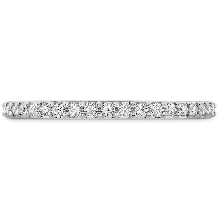 Vardy's Collection Three Quarters 3/4 Heart On Fire Diamond Band in 18K White Gold (0.20ctw)