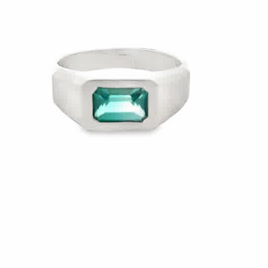 Vardy's Collection Tourmaline Fashion Ring in 14K White Gold (1.01ct)