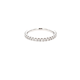 Vardy's Collection U Set 0.48ctw Round Diamond Wedding Band in 18K White Gold