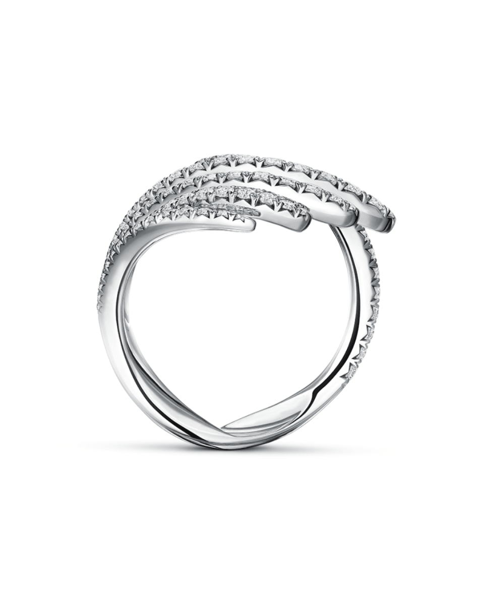 Vela Cocktail Fashion Ring in White Gold (130-01103)