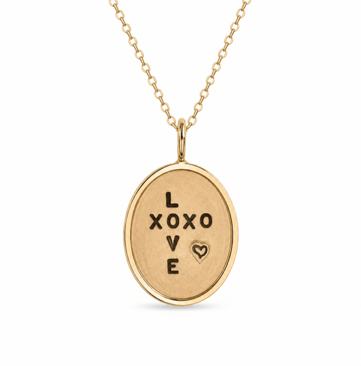 XOXO Love Drop Pendant in Yellow Gold (435-00744)