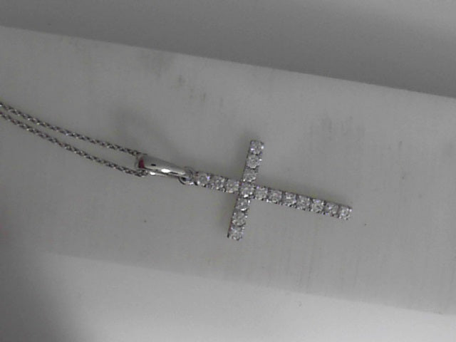 Cross Pendant in White Gold (160-02136)