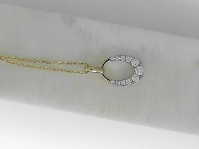 Drop Diamond Pendant in Yellow Gold (160-02204)