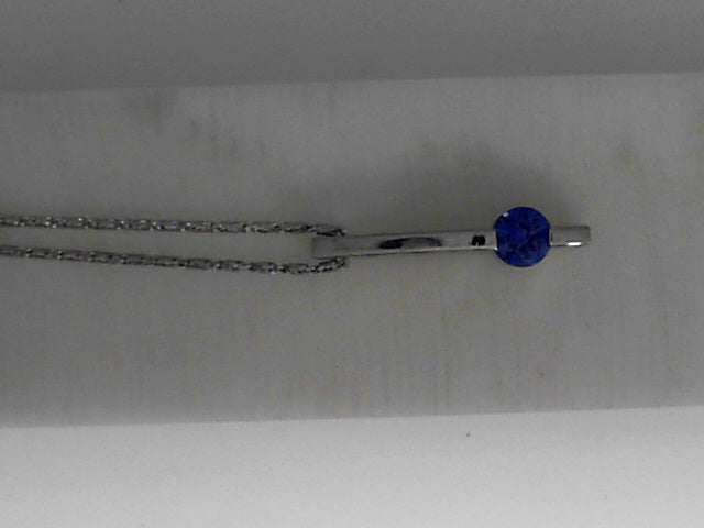 Open Link Sapphire Pendant in White gold (230-01494) - Vardy's Jewelers - Cupertino CA