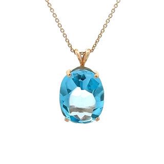 Rabbit Ear Topaz Pendant in Yellow gold (230-01480) - Vardy's Jewelers - Cupertino CA