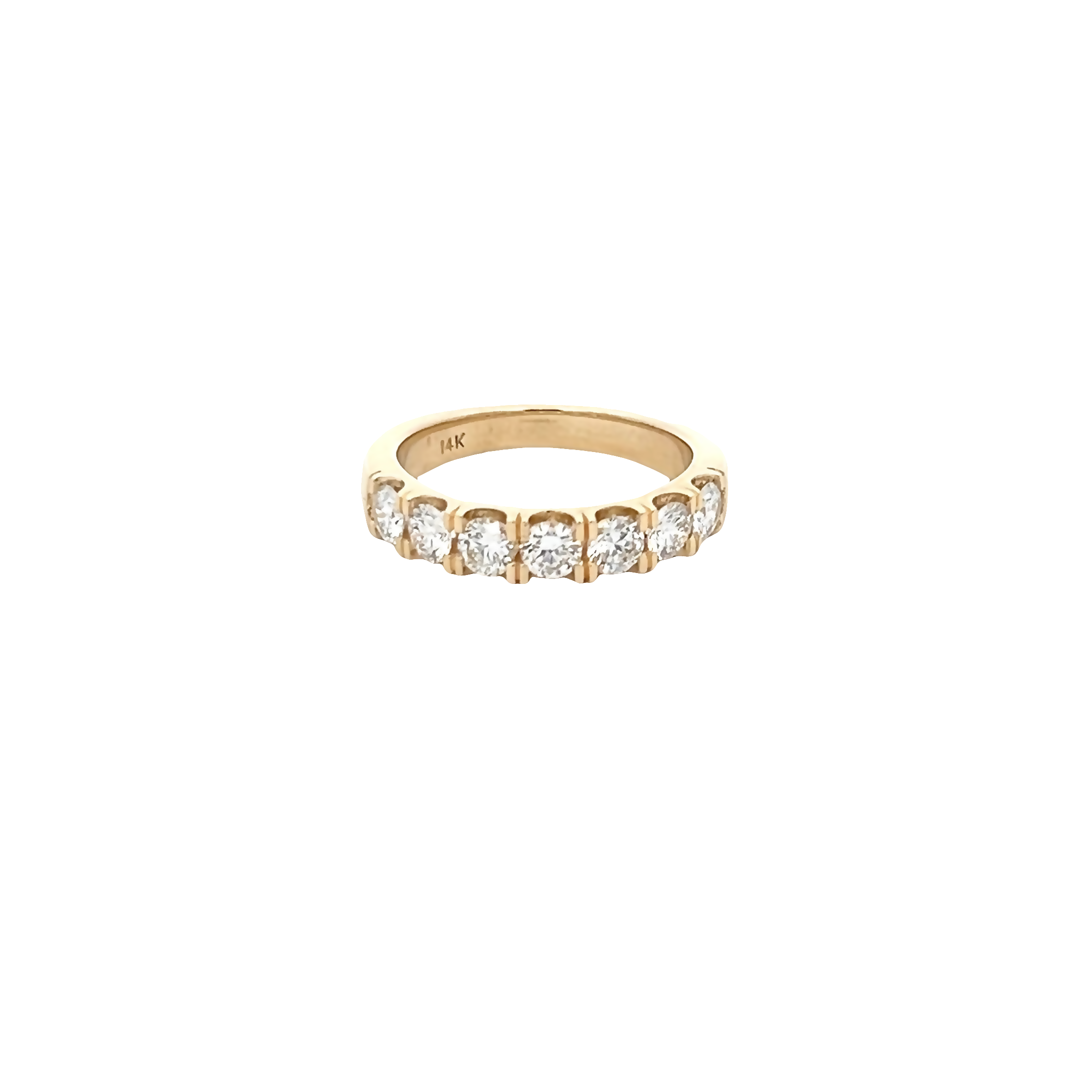 14 Karat U Set Wedding Band in Yellow Gold (110-01526)