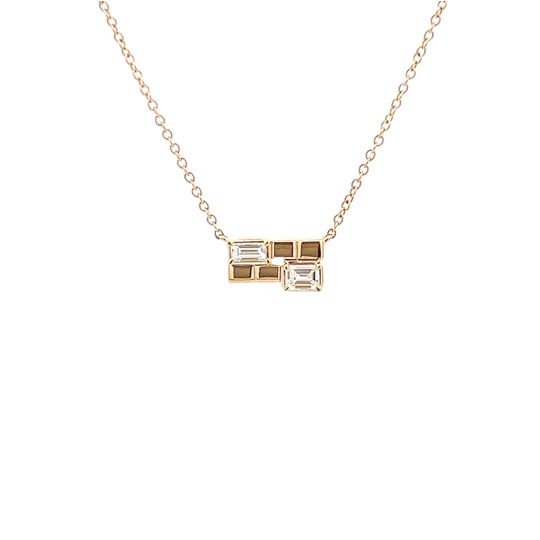 Cluster Diamond Pendant in Yellow Gold (160-02207)