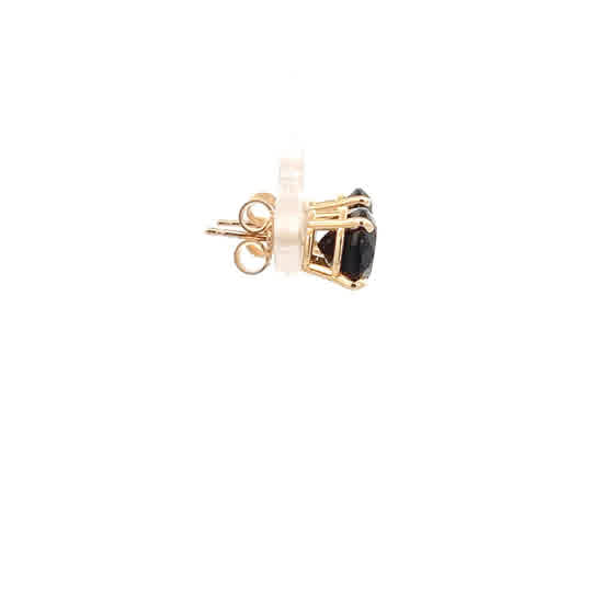 Smokey Quartz Stud Earrings in Yellow Gold (210-01632) - Vardy's Jewelers - Cupertino CA